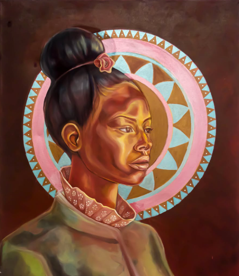"Forward" painting by Sheena Garcia