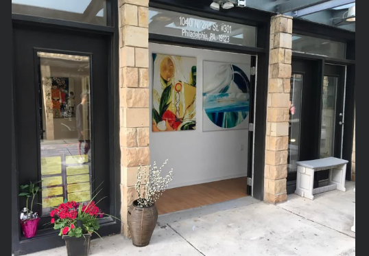Storefront of 1040 Creative Art Gallery in Northern Liberties, Philadelphia